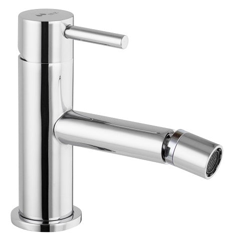 SINGLE LEVER BIDET CERAMIC 9/16 X 400 HOSES MINI MODEL CHROME