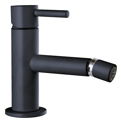 SINGLE LEVER BIDET CERAMIC 9/16 X 400 HOSES MINI MODEL MATT BLACK