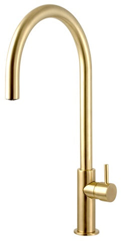 SINGLE LEVER SINK HIGH SPOUT CERAMIC CARTRIDGE MINI MODEL BRUSHED GOLD