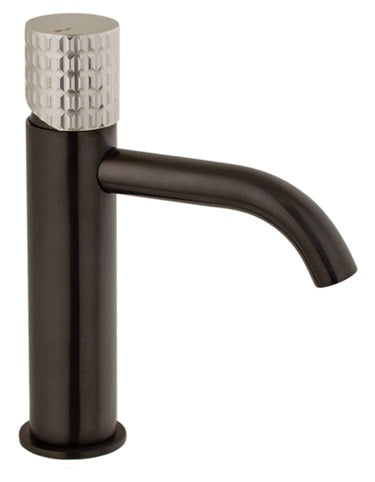 SINGLE LEVER LAVATORY ENERGY SAVING CARTRIDGE MIX40 MOD. PVD GUN-INOX