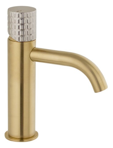 SINGLE LEVER LAVATORY ENERGY SAVING CARTRIDGE MIX40 MOD. GOLD INOX