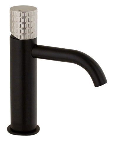 SINGLE LEVER LAVATORY ENERGY SAVING CARTRIDGE MIX40 MOD. BLACK-INOX