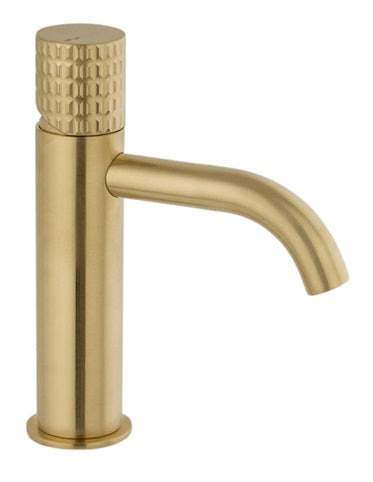 SINGLE LEVER LAVATORY ENERGY SAVING CARTRIDGE MIX40 MOD. BRUSHED GOLD