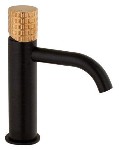 SINGLE LEVER LAVATORY ENERGY SAVING CARTRIDGE MIX40 MOD. BLACK-COPPER