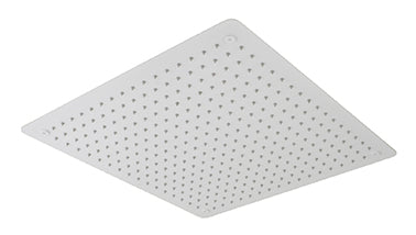 500X500 CONCEALED SHOWER HEAD WITH INSTALLATION HOOKS,SS 304,MATT WHITE