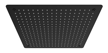 500X500 CONCEALED SHOWER HEAD WITH INSTALLATION HOOKS, SS304,BLACK MATT