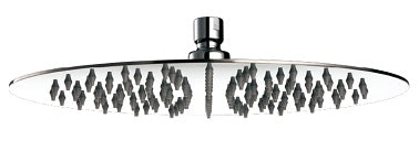 ROUND ULTRA THIN SHOWER-HEAD, ¿250 MM. (10 INCH) CHROME ABS