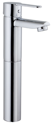 SINGLE LEVER WITH HIGH PROFILE CERAMIC 9/16 X 400 HOSES AURIN MOD. CHROME
