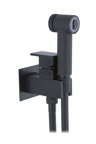 TOILET BUILD WALL ¯25 MM. P.BALANC SHOWER HEAD ABS CUBIC MOD. MATT BLACK