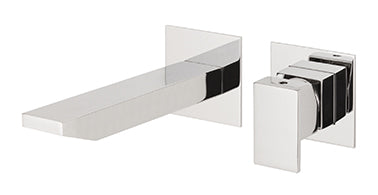 SINGLE LEVER LAV. BUILD IN WALL 25 MM CERAM. CARTRIDGE CUBIC MOD. CHROME