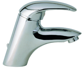 SINGLE LEVER LAVATORY CERAMIC 9/16 X 400 HOSES NOVA MODEL CHROME