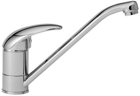 SINGLE LEVER SINK TABLETOP CERAMIC 9/16 X 400 HOSES NOVA MODEL CHROME