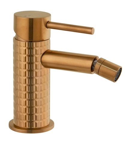 DECORATED SINGLE LEVER BIDE ENERGY SAVING CARTRIDGE MINI40 MOD BRUS. COPPER