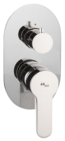 TRIM SINGLE LEVER SHOWER SOLID FLANGE 7.87X4.33 ACTIVA MOD CHROME