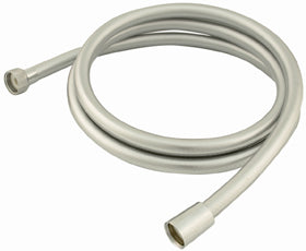 GREY PVC FLEXIBLE HOSE 1.7 M. CONICAL CHROME