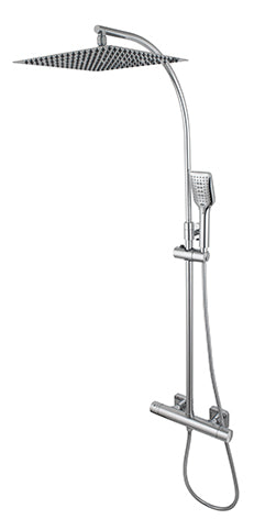 SHOWER MIXER, COLUMN ROUND THERMOST SOW. HEAD SS 12