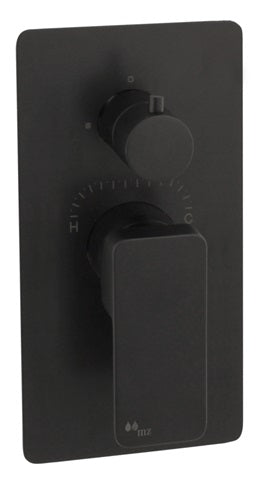 TRIM SINGLE LEVER SHOWER SOLID FLANGE 9.84X4.96 ARA MODEL MATT BLACK