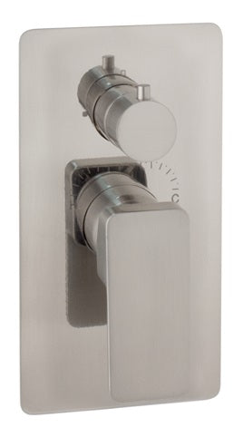 TRIM SINGLE LEVER SHOWER SOLID FLANGE 9.84X4.96 ARA MODEL SATIN NICKEL