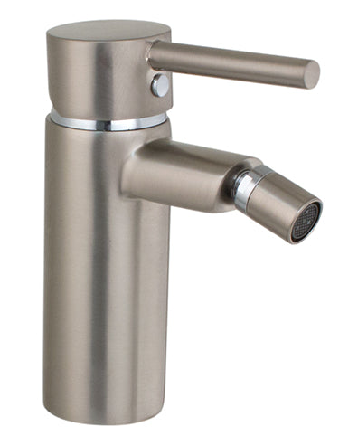 SINGLE LEVER BIDET 35MM CAR 9/16X400 F.HOSES MINIMA SATIN NICKEL