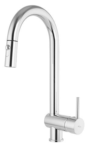 HIGH KITCHEN MIX/PULL OUT SPRAY CERAMIC 9/16 X 400 HOSES MINIMA CHROME