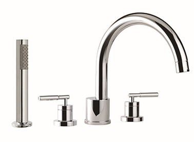 SET BATH SHOWER TABLETOP CLOSING CERAMIC MINIMA CHROME