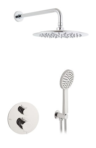 SHOWER SET 2 WAYS ROUGH-IN VAL. THERMOST SHOWER HEAD 10