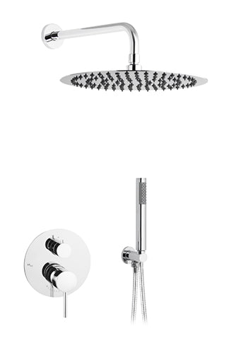 SHOWER SET 2 WAYS ROUGH-IN VAL. P.BALANC S.HEAD 12