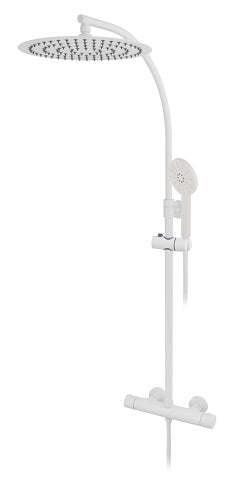 SHOWER MIXER, COLUMN ROUND THERMOST SOW. HEAD SS 12