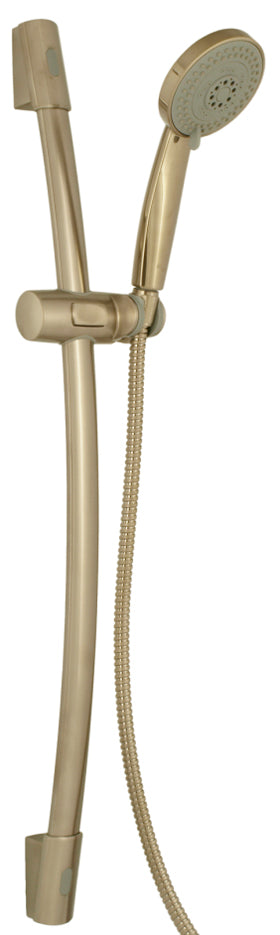 SLIDING BAR WITH FLEXIBLE HOSE AND HAND SHOWER ACTIVA, SATIN NICKEL