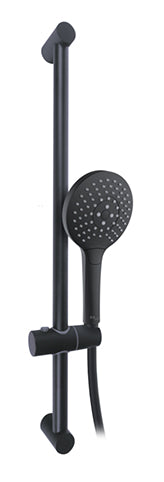 SLIDING BAR WITH FLEXIBLE HOSE AND HAND SHOWER ULAN-3 MODEL, MATT BLACK