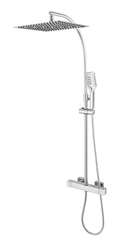 SHOWER MIXER, COLUMN ROUND THERMOST SOW. HEAD SS 12