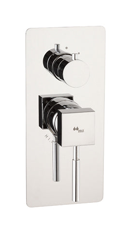 TRIM SINGLE LEVER SHOWER SOLID FLANGE 9.84X4.96 TETRA MOD. CHROME