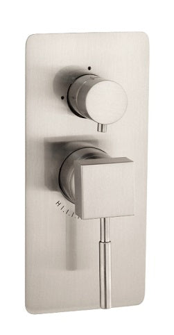 TRIM SINGLE LEVER SHOWER SOLID FLANGE 9.84X4.96 TETRA MOD. SATIN NICKEL