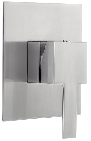 SHOWER TO BUIL SET, TRIM ONLY SOLID FLANGE 7.87X4.72 MOD.JETTA SATIN NICKEL