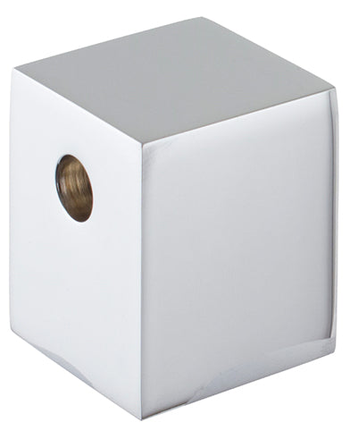 SQUARE HANDLE FOR CERAMIC DIVERTER, BUILT IN WALL, CHROME.
