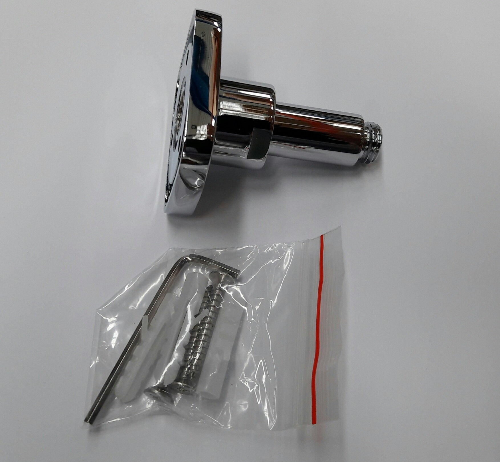 WALL HOLDER FOR SQUARE SHOWER-PIPE TD0048-00, CHROME